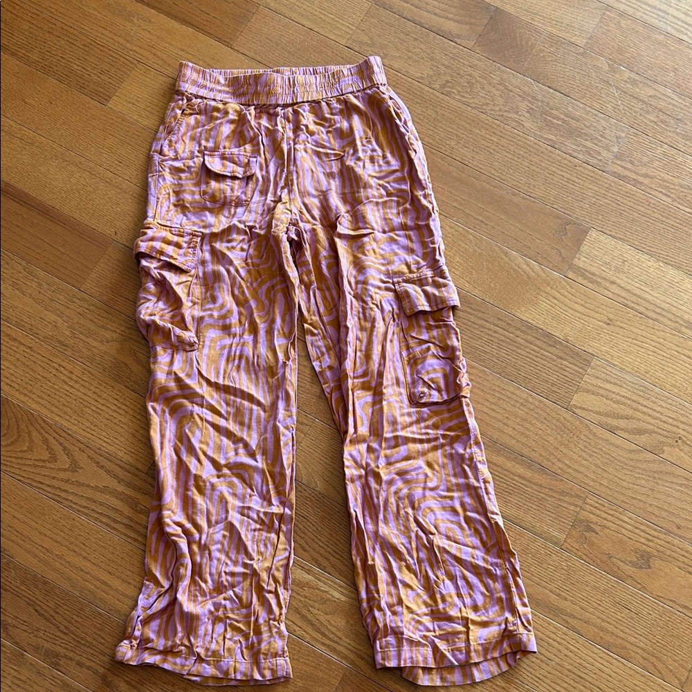 Urban Outfitters Pink and Orange Cargo Pants
